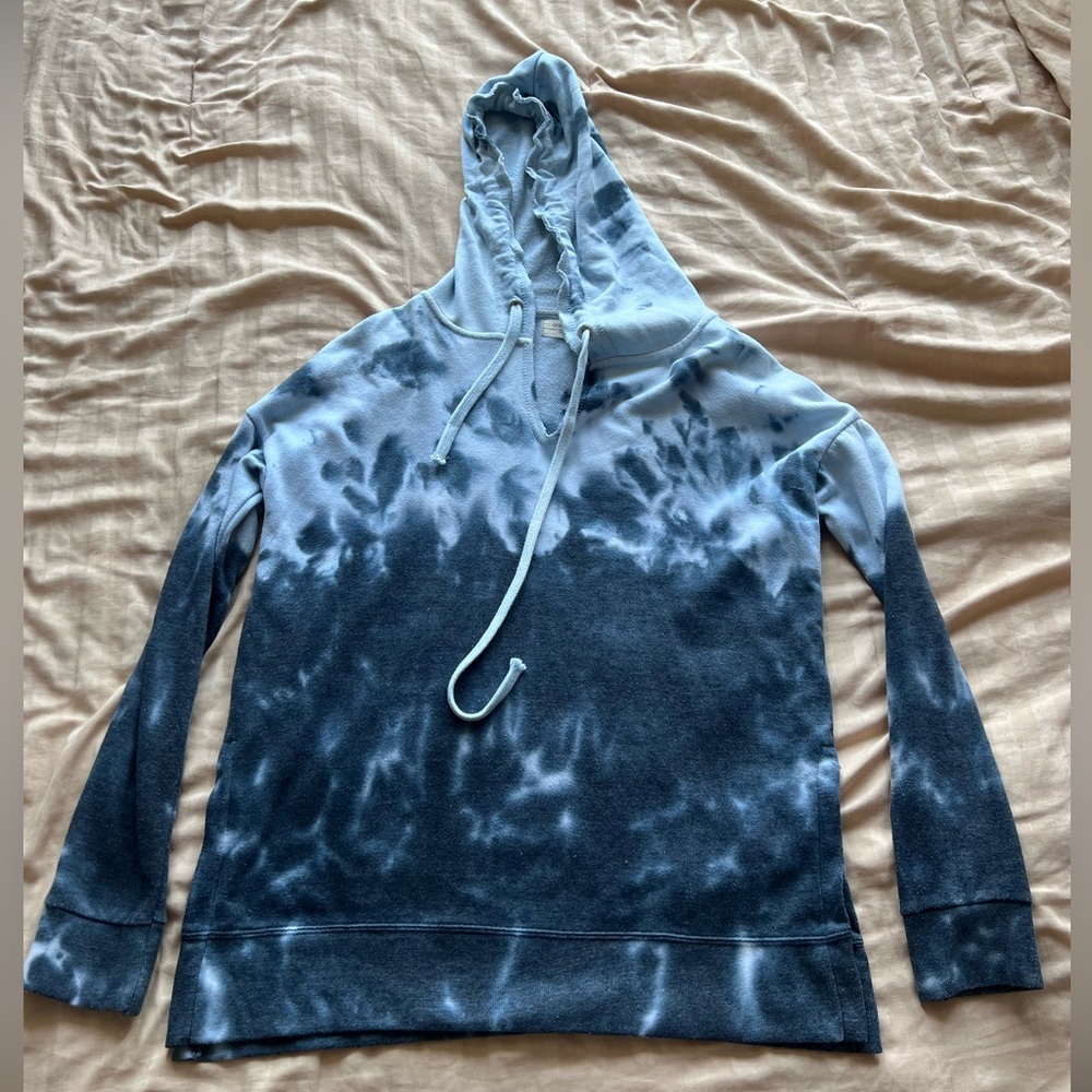 Ocean Drive Blue Tonal Tie Dye Hoodie